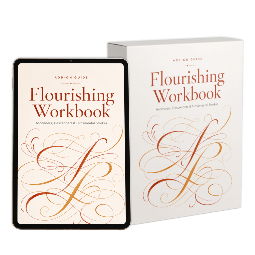 Flourishing Workbook — Turn Clean Letters Into Real Art